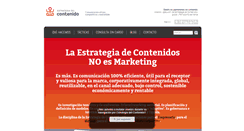 Desktop Screenshot of estrategiadelcontenido.com